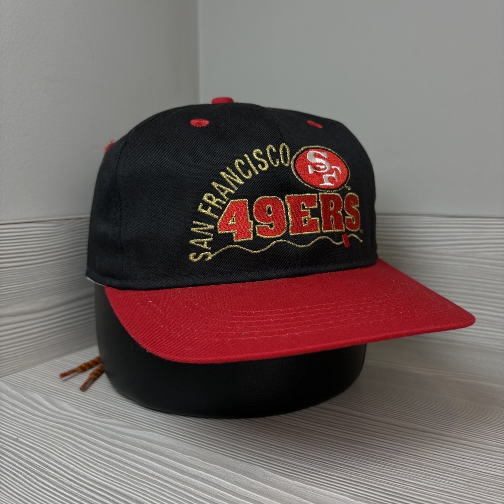 Vintage 90's San Francisco 49ers Hat Cinchback NFL Football Cap Adjustable